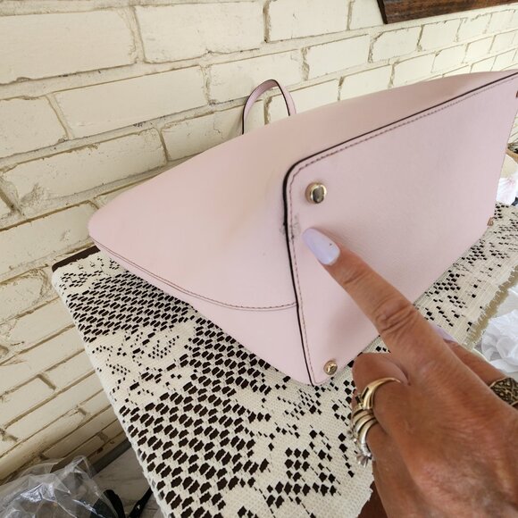 Kate Spade NY Harmony Pink Leather Shoulder Bag Tote Purse Large main image 8